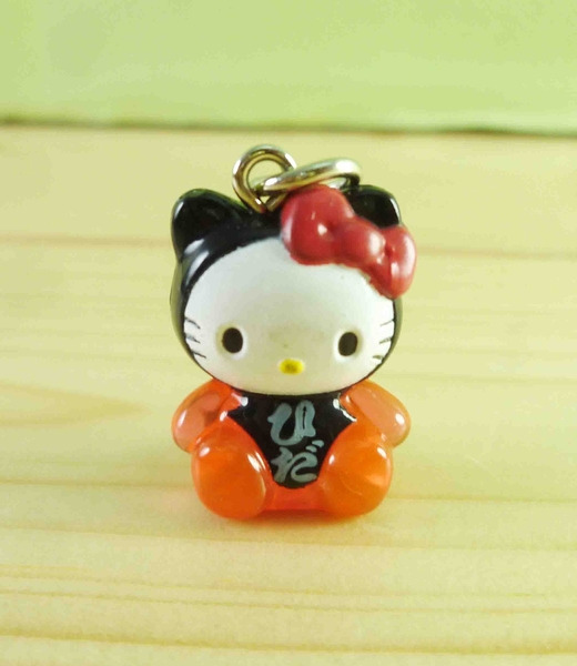 【震撼精品百貨】Hello Kitty 凱蒂貓~KITTY鎖圈-地域限定版吊飾-岐阜(紅黑)