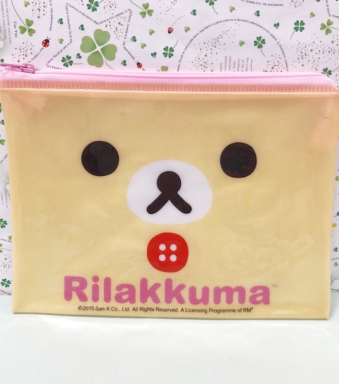 【震撼精品百貨】Rilakkuma San-X 拉拉熊懶懶熊~拉拉熊單層拉鍊收納包-妹妹#19339 product thumbnail 3