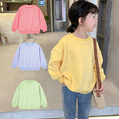Baby童衣 韓版簡約素色長袖上衣 男女童上衣 兒童T-Shirt 88968