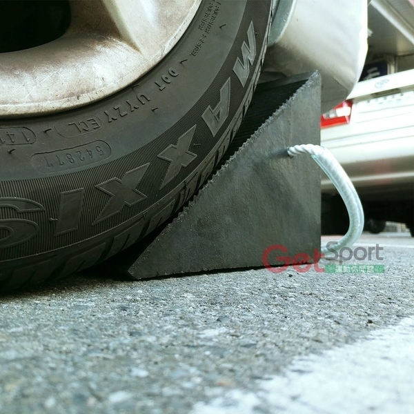 大車用活動式三角車輪擋(貨車/橡膠擋車器/擋輪座/3角車擋/擋車墩/輪架/輪阻/定位器/車輪塞) product thumbnail 7