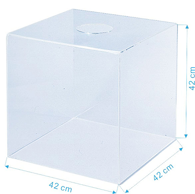 壓克力透明摸彩箱大42x42x42cm 厚5mm