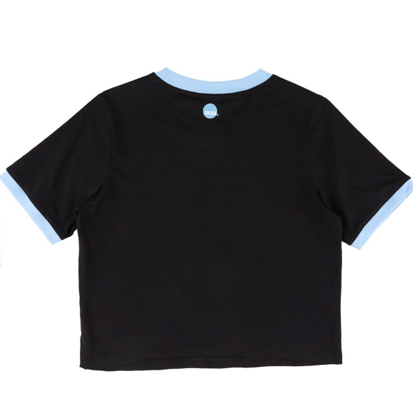 NCAA 短T 黑 滾邊藍 愛心LOGO 美式復古 短版 T恤 女 7422100120 product thumbnail 3