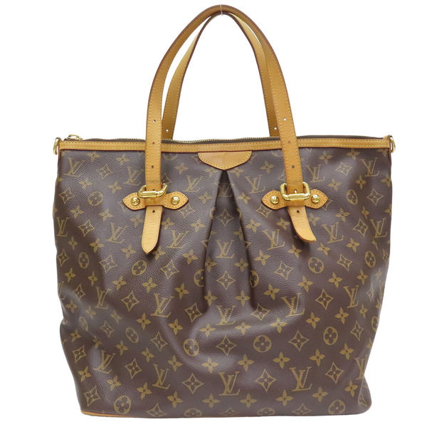 【二手名牌BRAND OFF】LOUIS VUITTON LV 路易威登 原花 PVC塗層帆布 Palermo GM 兩用包 M40146