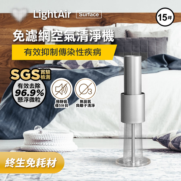 【有效殺菌】瑞典 LightAir IonFlow 50 Surface PM2.5 精品空氣清淨機