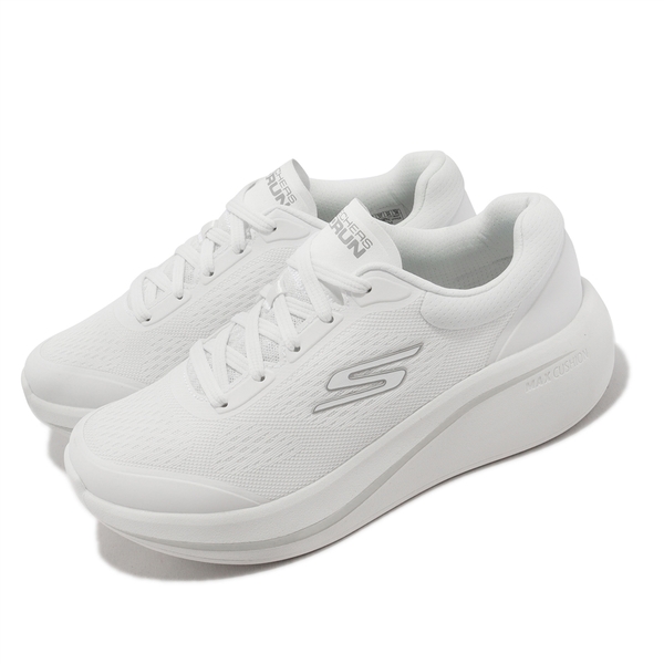 Skechers Max Cushioning Essential 女款 白色 慢跑鞋 129252WHT【KAORACER】 product thumbnail 3