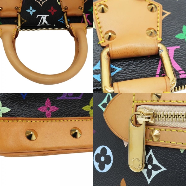 【二手名牌BRAND OFF】LOUIS VUITTON LV 路易威登 黑彩 鉚釘 Alma 貝殼包 M92646 product thumbnail 10