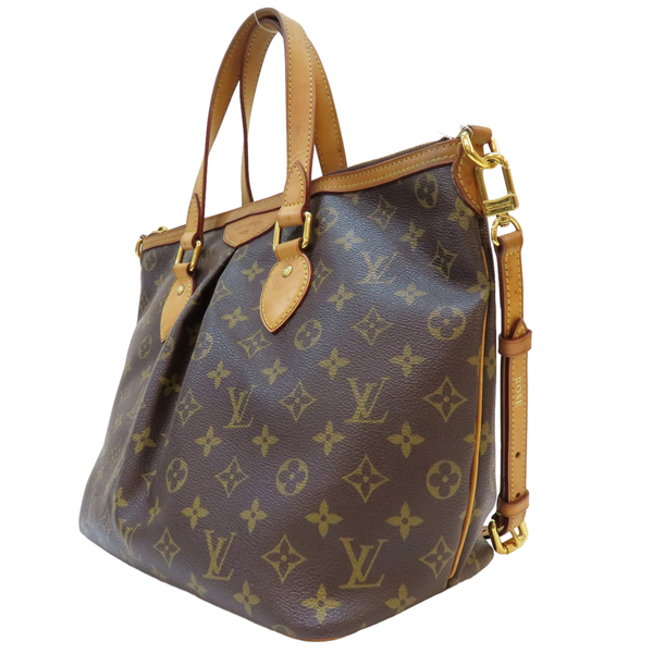 【二手名牌BRAND OFF】LOUIS VUITTON LV 路易威登 棕色 原花 帆布 抓皺 Palermo PM 两用包 M40145 product thumbnail 3