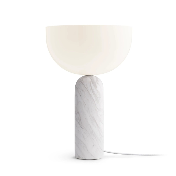 丹麥 New Works Kizu Table Lamp in Large 30cm 無瑕之光系列 聖杯造型 桌燈 - 大尺寸（白色大理石）