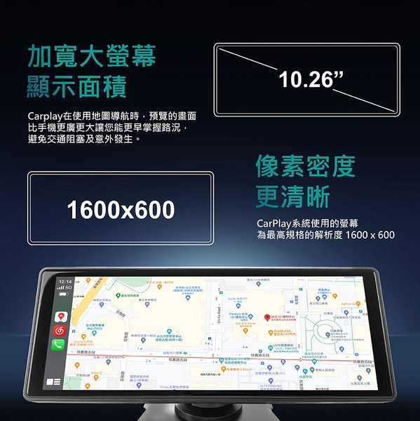 CORAL RX10車用可攜式智慧螢幕 10吋無線CarPlay Android Auto及手機鏡像螢幕 product thumbnail 8