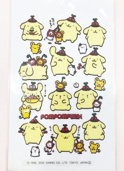 【震撼精品百貨】Pom Pom Purin 布丁狗~玻璃貼紙-櫻桃#04102