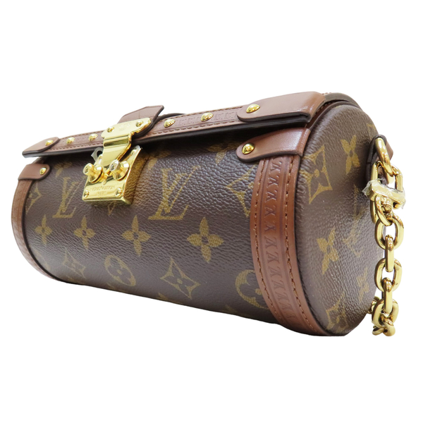 【二手名牌BRAND OFF】LOUIS VUITTON 路易威登 棕色 原花 PVC塗層帆布 Papillon Trunk 單肩包 M57835 product thumbnail 3