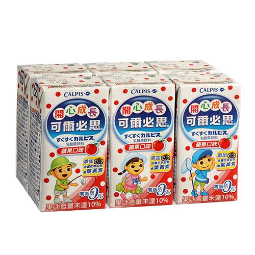 可爾必思蘋果乳酸菌160ml x6入【愛買】 product thumbnail 2