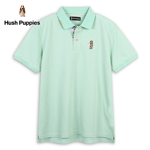 Hush Puppies POLO衫 男裝趣味英文字印花度假衝浪狗寬版POLO衫