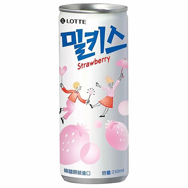 LOTTE 樂天 草莓優格風味碳酸飲(250ml) 美式賣場熱銷【小三美日】DS014786 product thumbnail 2