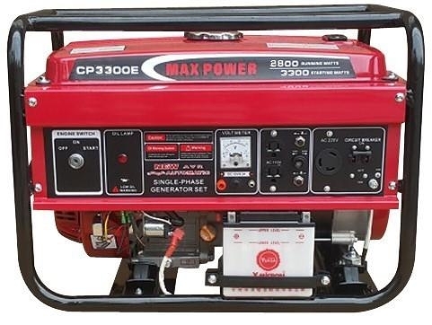 〔家事達 ] MAX-POWER -- 框架式 四行程 電動/手拉發電機 3300W 特價