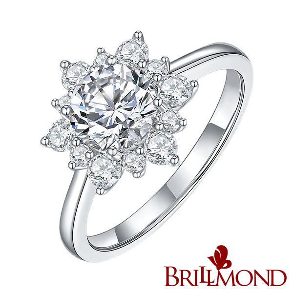 【BRILLMOND JEWELRY】GIA 1克拉E/VS1 3EX NONE鉑金香燦鑽戒(E/VS1 3EX NONE PT950鉑金台)