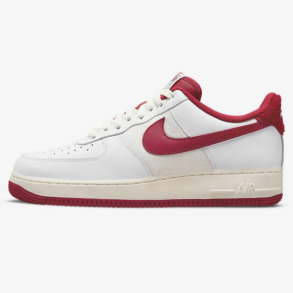 【現貨】NIKE Air Force 1 '07 LV8 男鞋 休閒 後跟絨毛 白米紅【運動世界】DO5220-161