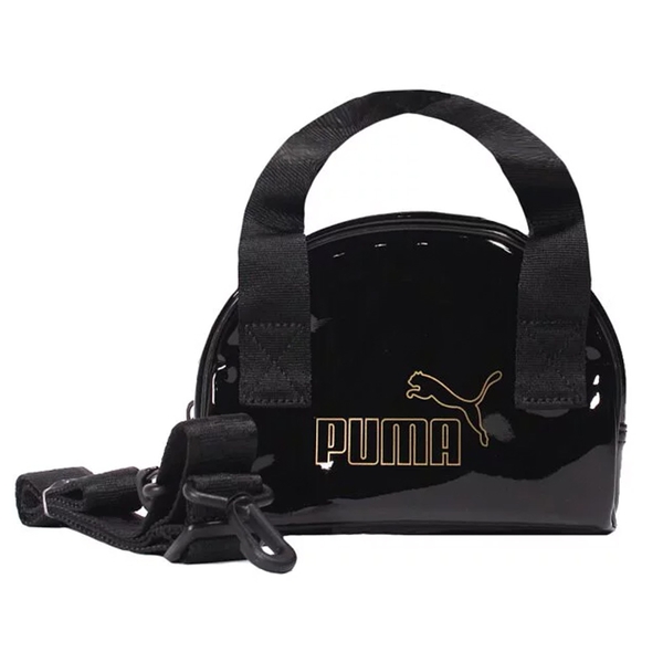 【現貨】PUMA Core Up 迷你手提包 隨身包 亮面 黑 【運動世界】07821601