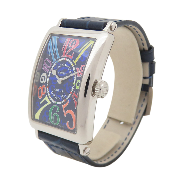 【二手名牌BRAND OFF】Franck Muller 法穆蘭【再降價】Long Island Color Dreams 18白K金 鱷魚皮革 腕錶 952QZ-6N product thumbnail 3