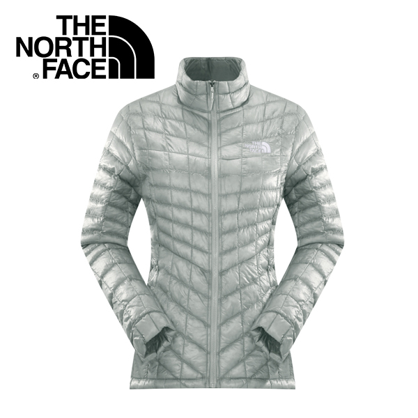 【The North Face 女 ThermoBall 暖魔球 保暖外套 灰白】 CUD5/暖魔球外套