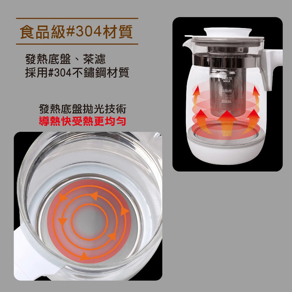 THOMSON湯姆盛 智能溫控玻璃養生壺1.3L TM-SAK35 product thumbnail 9