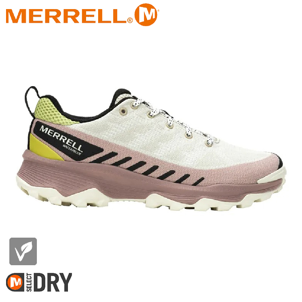 【MERRELL 美國 女 SPEED ECO WATERPROOF 環保防水競速越野鞋《淡霧紫》】 ML037186/戶外鞋