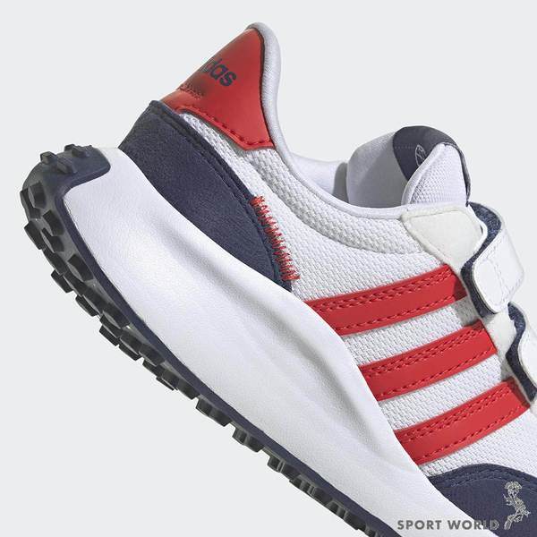 【下殺】Adidas 童鞋 中童 慢跑鞋 休閒鞋 RUN 70s 白藍紅【運動世界】GW0333 product thumbnail 7