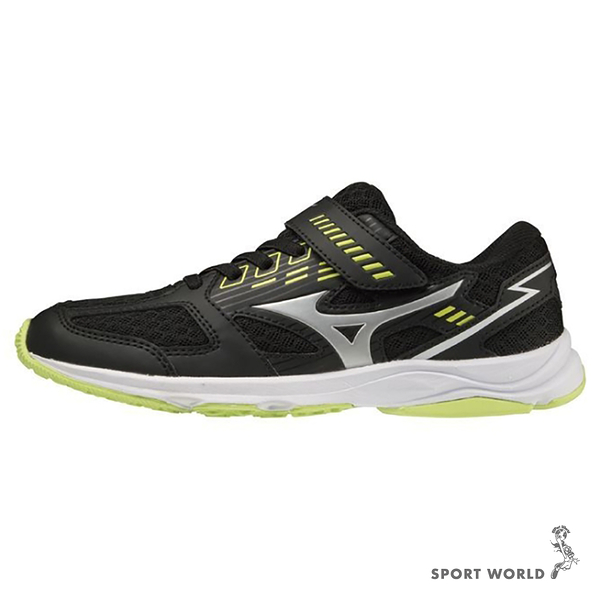 Mizuno 美津濃 SPEED STUDS BELT 3 童鞋 大童 慢跑 魔鬼氈 黑【運動世界】K1GC224001