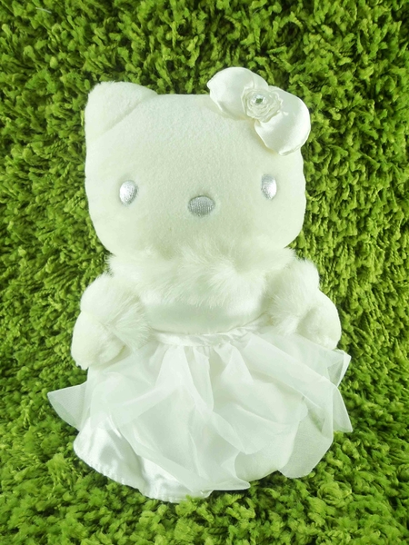 【震撼精品百貨】Hello Kitty 凱蒂貓~KITTY絨毛娃娃-蕾絲服飾-站姿