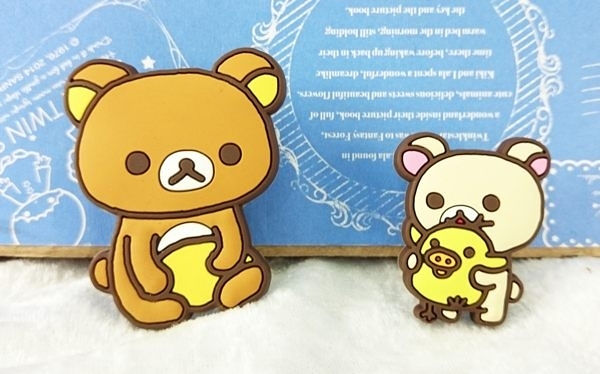 【震撼精品百貨】Rilakkuma San-X 拉拉熊懶懶熊~San-X 汽車用裝飾立體貼-#50412