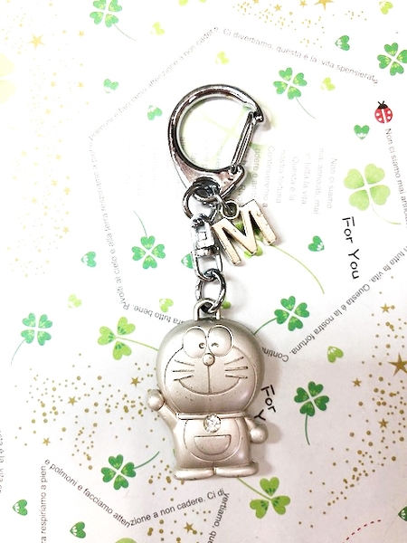 【震撼精品百貨】Doraemon_哆啦A夢~Doraemon鑰匙鎖圈-英文字母M#10723