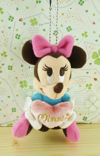 【震撼精品百貨】Micky Mouse_米奇/米妮 ~絨毛鑰匙圈-米妮