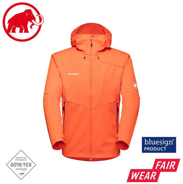 【MAMMUT 長毛象 男 Ultimate VII SO Hooded Jacket 連帽外套《火熱紅》】1011-01780