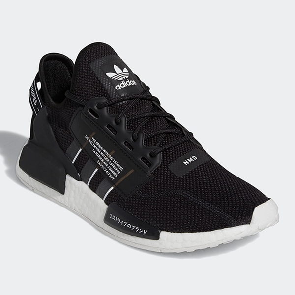 【現貨】Adidas NMD_R1 V2 男鞋 女鞋 慢跑 休閒 襪套 BOOST 日文 黑【運動世界】GW7690 product thumbnail 4