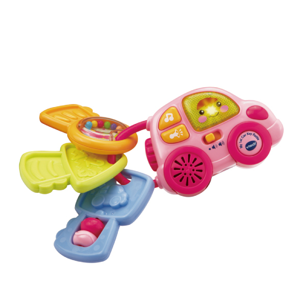 Vtech 聲光鑰匙小車~粉