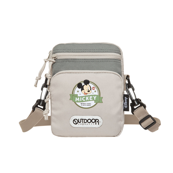 【OUTDOOR】迪士尼Disney-米奇與好朋友直式側背包-灰綠色 ODDY22D03GG product thumbnail 2