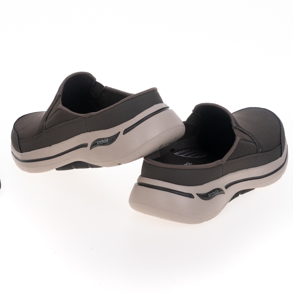 Skechers Go Walk Arch Fit-Leverage 懶人鞋 休閒鞋 男 棕 透氣 支撐 穆勒鞋 216253TPE product thumbnail 7