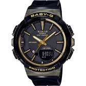 【比漾廣場】CASIO卡西歐｜Baby-G 慢跑計步顯示手錶-黑 BGS-100GS-1ADR / BGS-100GS-1A