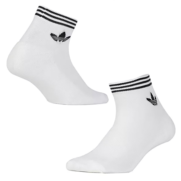 Adidas 襪子 腳踝襪 短襪 3入組三葉草 白【運動世界】EE1152 product thumbnail 3
