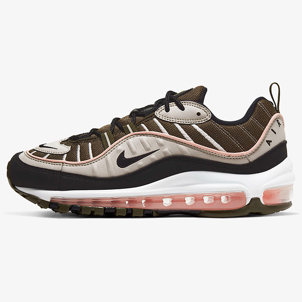 NIKE AIR MAX 98 女鞋 慢跑 休閒 流線 氣墊 避震 咖啡色【運動世界】AH6799-301