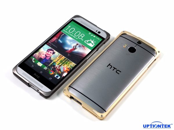 UPTIONTEK - Sandwich Series for HTC ONE(M8) 銀白色航太鋁合金保護框