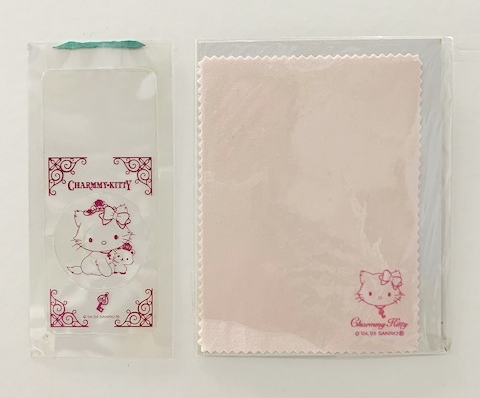 【震撼精品百貨】寵物貓_Charmmy Kitty~三麗鷗 寵物貓手機銀幕貼紙(附擦拭布)-邊框#56344