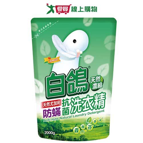 白鴿 尤加利抗菌洗衣精補充包2000g【愛買】