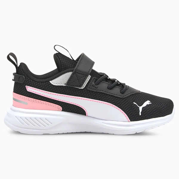 PUMA Scorch Runner Mesh AC 童鞋 中童 慢跑 魔鬼氈 緩衝 輕量 黑 粉【運動世界】19546203 product thumbnail 4