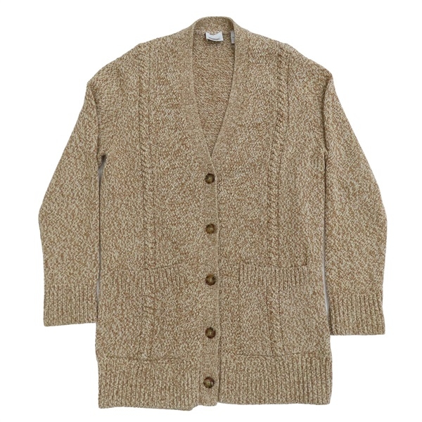 【二手名牌BRAND OFF】BURBERRY 巴寶莉 棕色 羊毛 針織 外套
