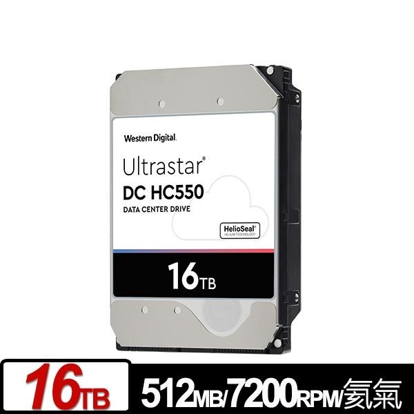 WD Ultrastar DC HC550 16TB 3.5吋 SATA 企業級硬碟 WUH721816ALE6L4 product thumbnail 2