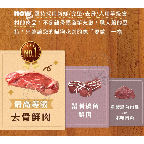 【培菓幸福寵物專營店】Now 鮮肉無穀天然狗糧 鮮肉小型犬中型犬 鮮魚中型犬22lb(限宅配) product thumbnail 6