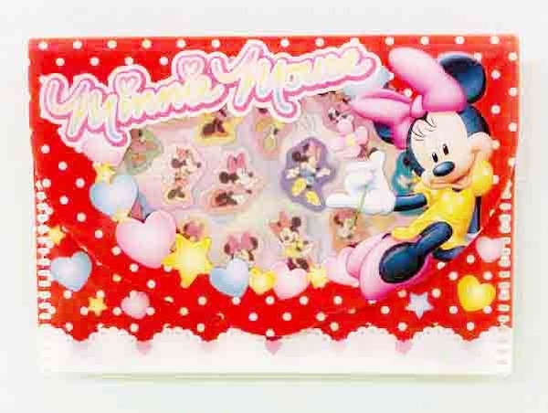 【震撼精品百貨】Micky Mouse_米奇/米妮 ~卡片夾-米妮紅*88016