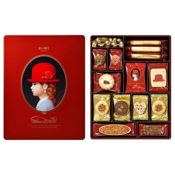 【豆嫂】日本零食 紅帽子 紅色 赤帽子禮盒 product thumbnail 2