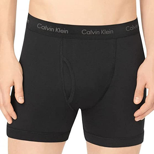 Calvin Klein 男四角內褲(黑色)